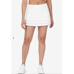 Fila White Golf Tennis Ruffle Back Spin Flounce Skort Women's Size XL NWT
